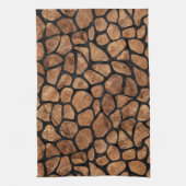 SKIN1 ZWARTE MARBLE & BROWN STONE THEEDOEK (Verticaal)