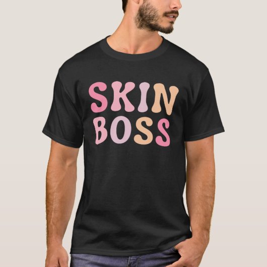 Skin Boss Licensed Esthetician Skin Care T-shirt (Voorkant)