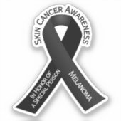 Skin Cancer Awareness Sticker (Voorkant)