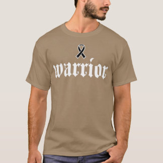 Skin Cancer Awareness Warrior Black Ribbon Gift2 T-shirt