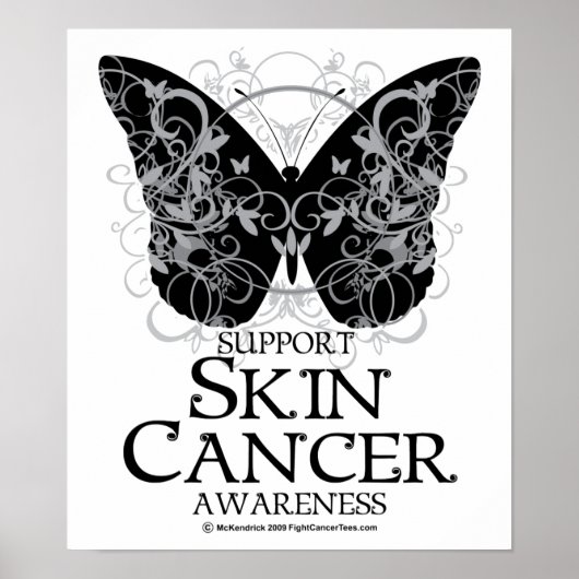 Skin Cancer Butterfly 2 Poster (Voorkant)