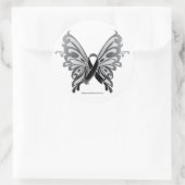 Skin Cancer Butterfly Ronde Sticker (Tas)