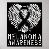 Skin Cancer Melanoma Awareness Melanoma Poster (Voorkant)