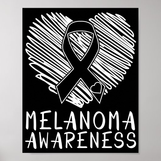 Skin Cancer Melanoma Awareness Melanoma Poster (Voorkant)