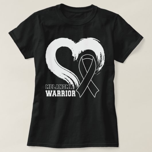 Skin Cancer Melanoma Warrior Melanoma T-shirt (Design voorkant)