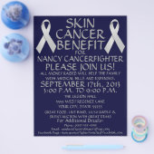 Skin Cancer Ribbon Benefit Flyer (Enkel)