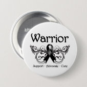 Skin Cancer Warrior Scroll Ronde Button 7,6 Cm (Voorkant /achterkant)