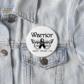 Skin Cancer Warrior Scroll Ronde Button 7,6 Cm (In situ)