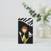 Skin Care Face Care Vector Shop Meisje Visitekaart Visitekaartje (Staand voorkant)