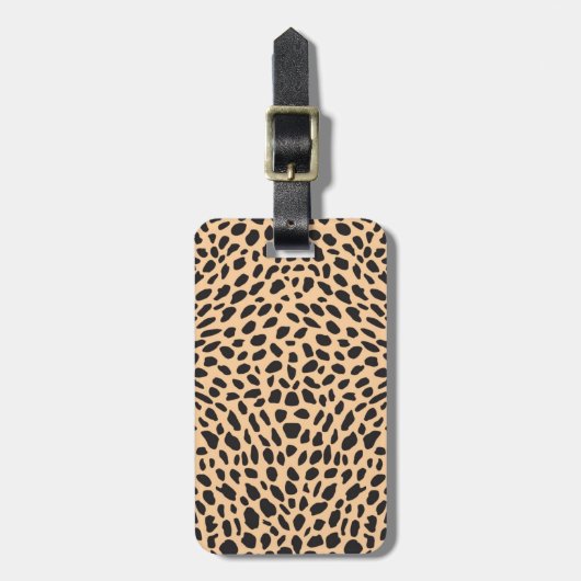 Skin cheetah decor bagagelabel (Voorkant verticaal)