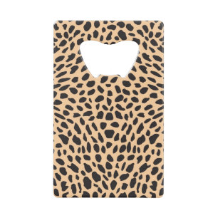 Skin cheetah decor creditkaart flessenopener