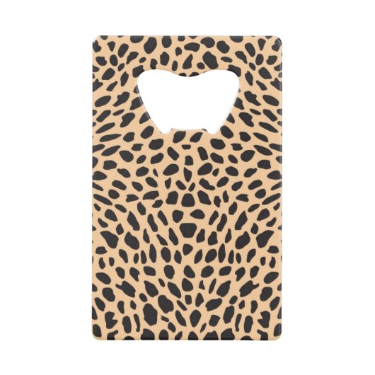 Skin cheetah decor creditkaart flessenopener (Voorkant)