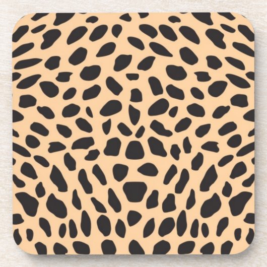 Skin cheetah decor drankjes onderzetter (Voorkant)