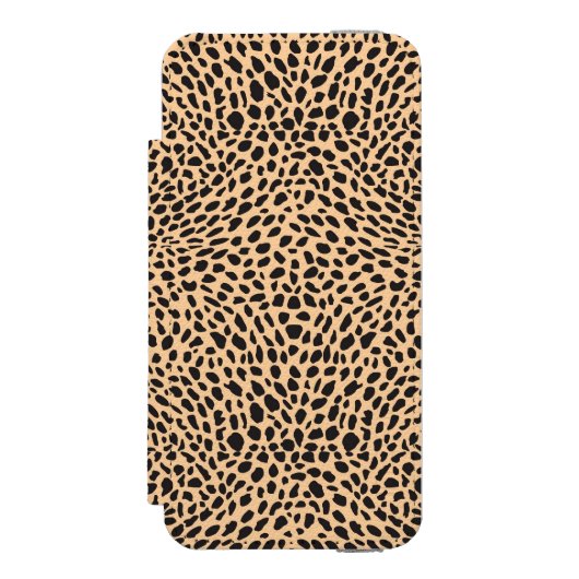 Skin cheetah decor incipio iPhone portemonnee hoesje (Voorkant Agenda)