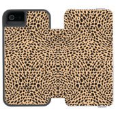 Skin cheetah decor incipio iPhone portemonnee hoesje (Agenda Open)