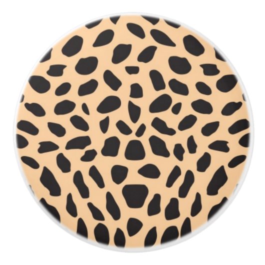 Skin cheetah decor keramische knop (Voorkant)