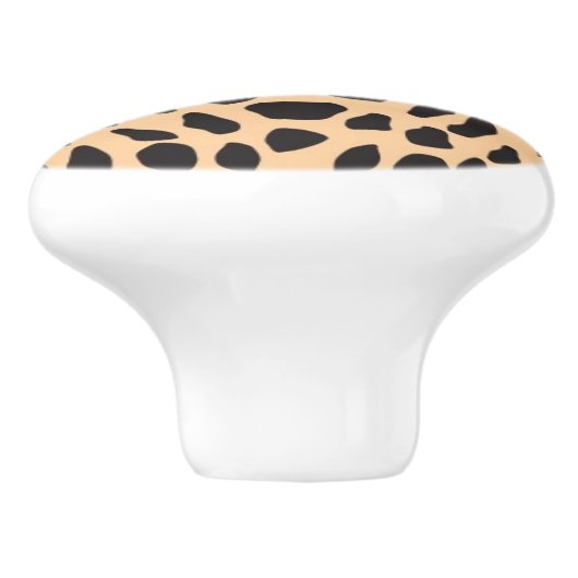 Skin cheetah decor keramische knop (Zijkant)