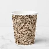 Skin cheetah decor papieren bekers (Achterkant)