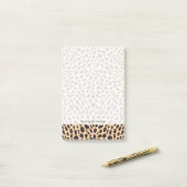 Skin cheetah decor post-it® notes (Op bureau)