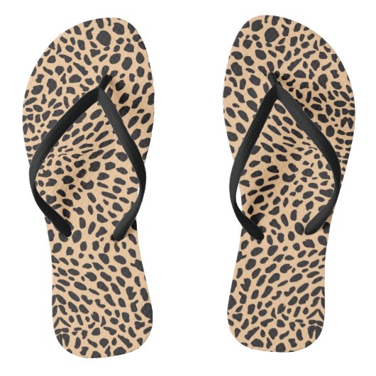 Skin cheetah decor teenslippers (Voetbed)