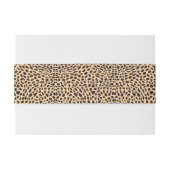 Skin cheetah decor uitnodigingen wikkel (Achterkant Voorbeeld)