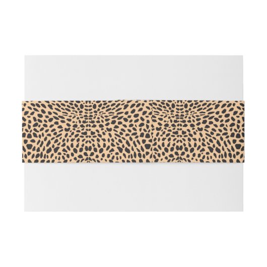 Skin cheetah decor uitnodigingen wikkel (Achterkant Voorbeeld)