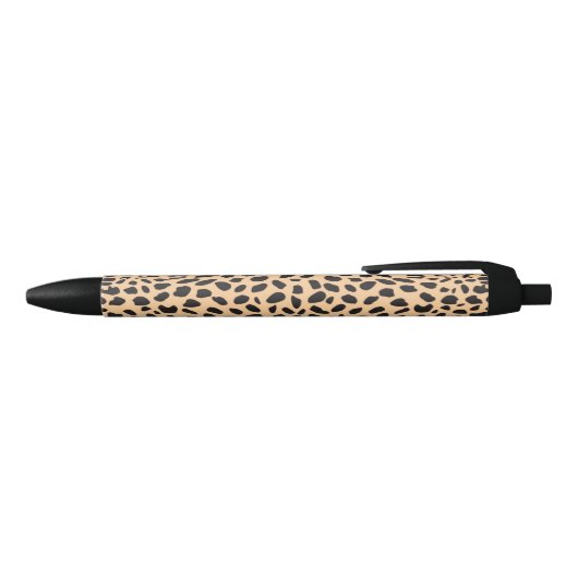 Skin cheetah decor zwarte inkt pen (Bovenkant)