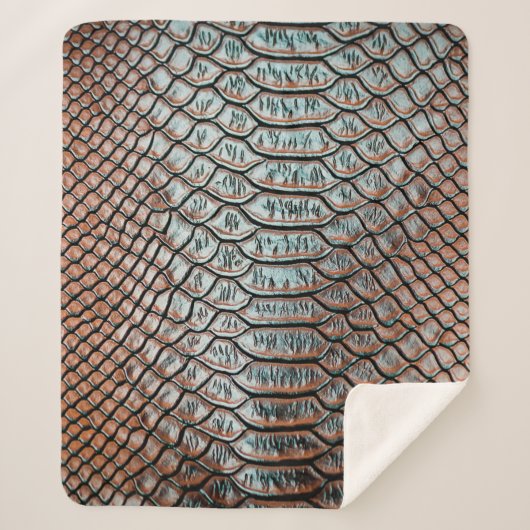 skin leather texture backgroundtexture,crocodile,l sherpa deken (Voorkant)