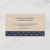 Skin | Leder met zuurstofkleder Visitekaartje (Achterkant)