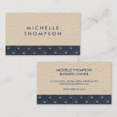 Skin | Leder met zuurstofkleder Visitekaartje (Voorkant / Achterkant)