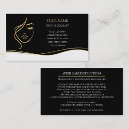 Skincare & Beauty After care Card Afsprakenkaartje