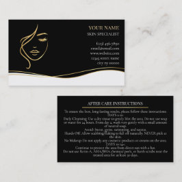 Skincare & Beauty After care Card Afsprakenkaartje