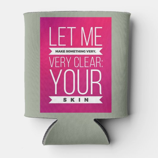 Skincare consultant bier cozie cooler grappig duid (Voorkant)