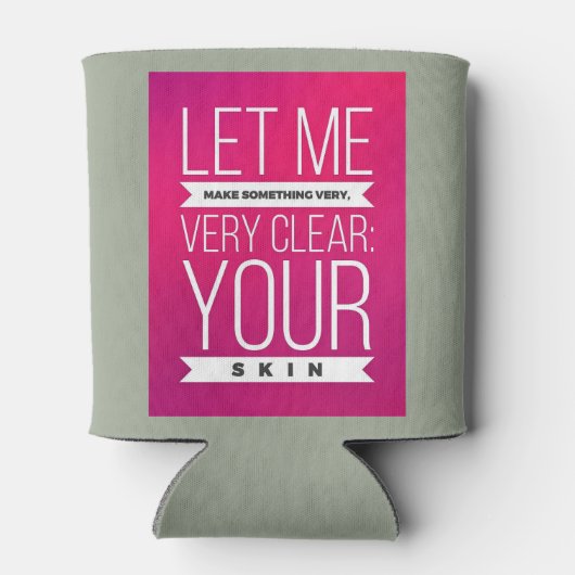 Skincare consultant bier cozie cooler grappig duid (Achterkant)