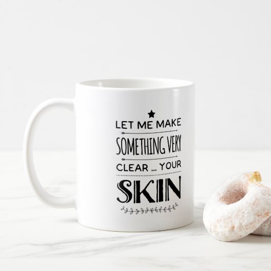 Skincare consultant, estheticien mok cadeau (Met donut)