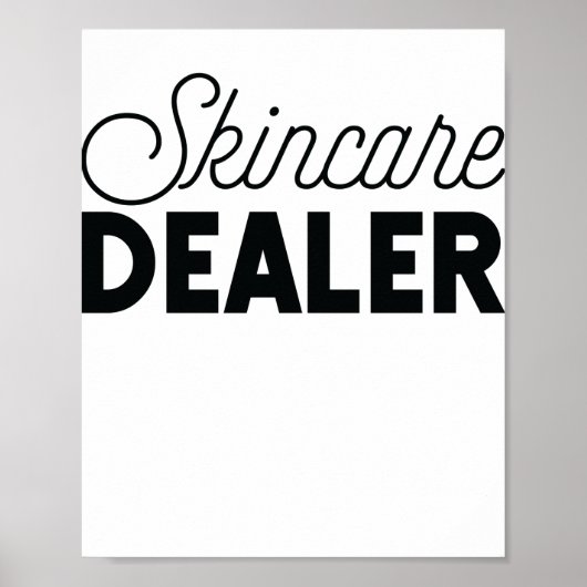 Skincare Dealer Skincare Poster (Voorkant)