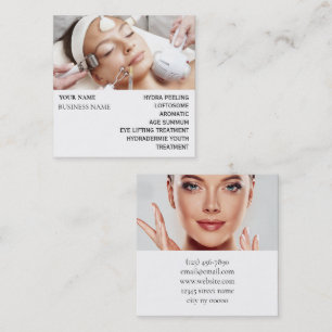 Skincare en Beauty Salon Vierkante Visitekaartje