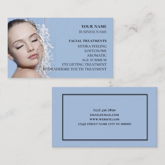 Skincare en Beauty Salon Visitekaartje (Voorkant / Achterkant)