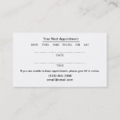 Skincare en Beauty Salon Visitekaartje (Achterkant)