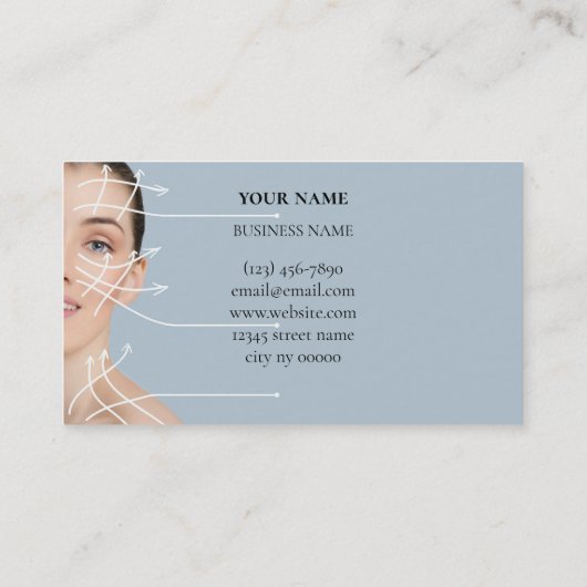 Skincare en Beauty Salon Visitekaartje (Achterkant)