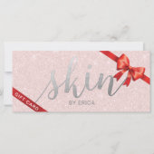Skincare Esthetician Gift Certificates Blush Pink (Voorkant)