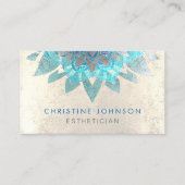 Skincare Esthetics Grijs blauwgroen Visitekaartje (Voorkant)
