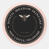 Skincare Label Queen Bee Metallic Rose Gold (Voorkant)