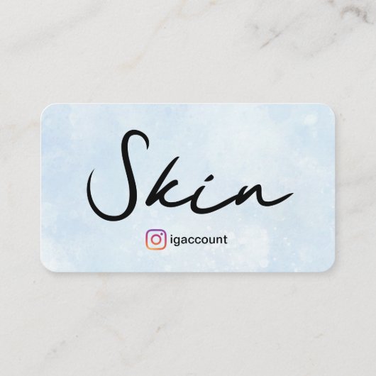 Skincare Make-up Esthetische Logo QR Code Sjablone Visitekaartje (Achterkant)