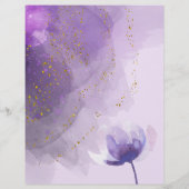 skincare paarse waterverf ・ flyer (Achterkant)