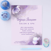 skincare paarse waterverf ・ flyer (Enkel)