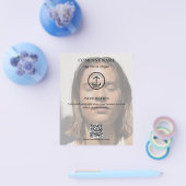 Skincare Promotional Business Logo QR Code Foto Flyer (Enkel)