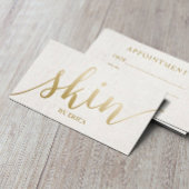 Skincare Salon Spa Esthetician Elegant Appointment Afsprakenkaartje