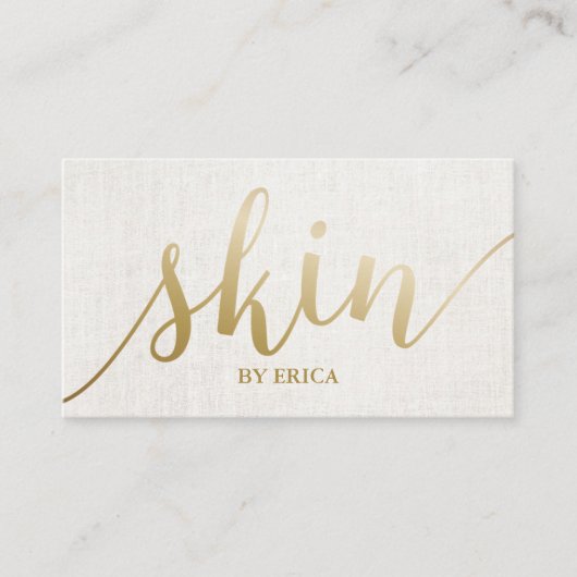 Skincare Salon Spa Esthetician Elegant Appointment Afsprakenkaartje (Voorkant)