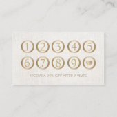 Skincare Salon Spa Esthetician Elegant Loyalty (Achterkant)